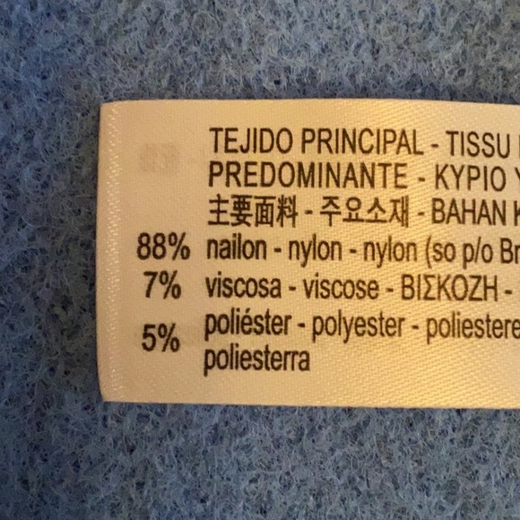 NWT. Zara Blue Soft Touch Bejewelled Buttons Waistcoat. Size M. - Picture 10 of 11